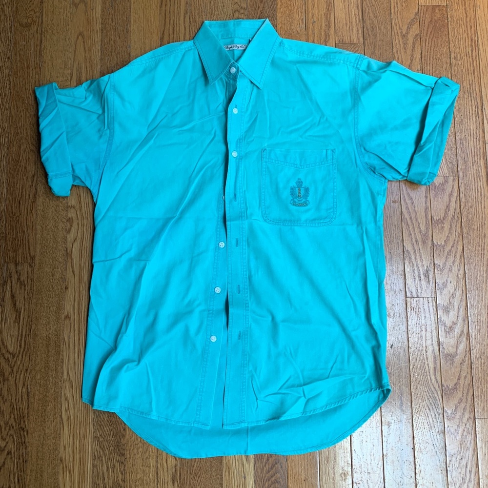 Vintage 90s Bugle Boy oversized short sleeve shirt